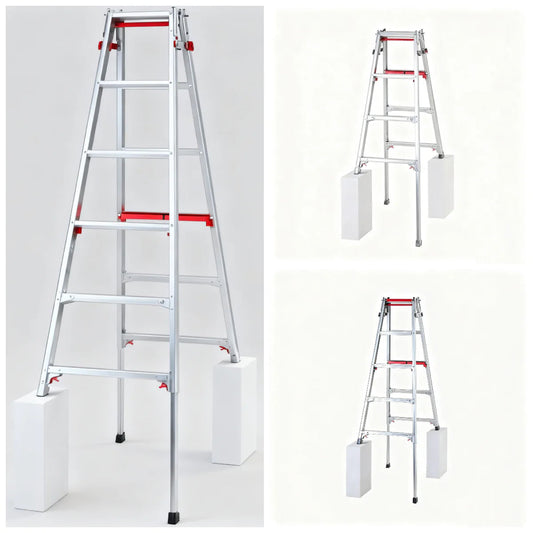 Telescopic Multi-Purpose Folding Ladders – Professional Grade, Adjustable【Maximum load:175KG】